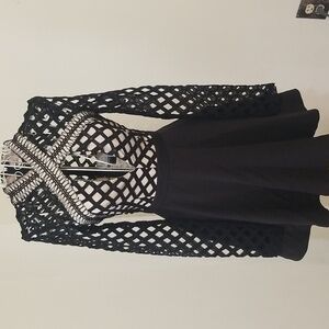 Missguided Black and tan dress.  Size 0